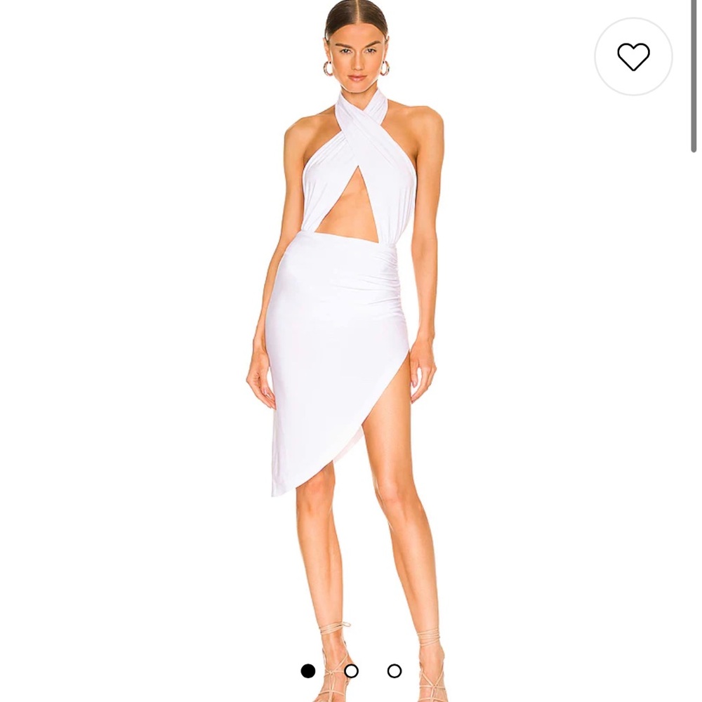 Norma Kamala white halter dress